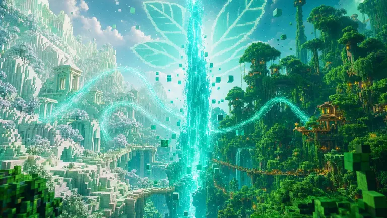 ภาพพื้นหลัง Leaf + Geyser